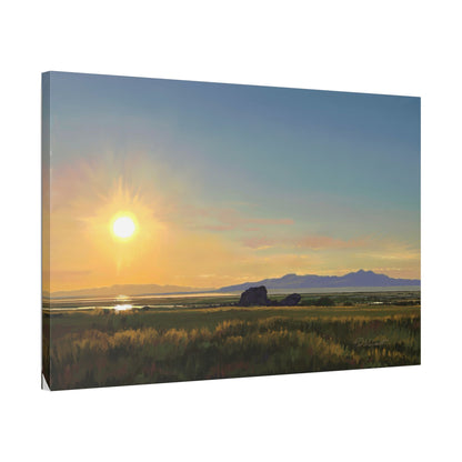 Adobe Rock Sunset, by Rod Walgamott, Gallery Wrap Canvas