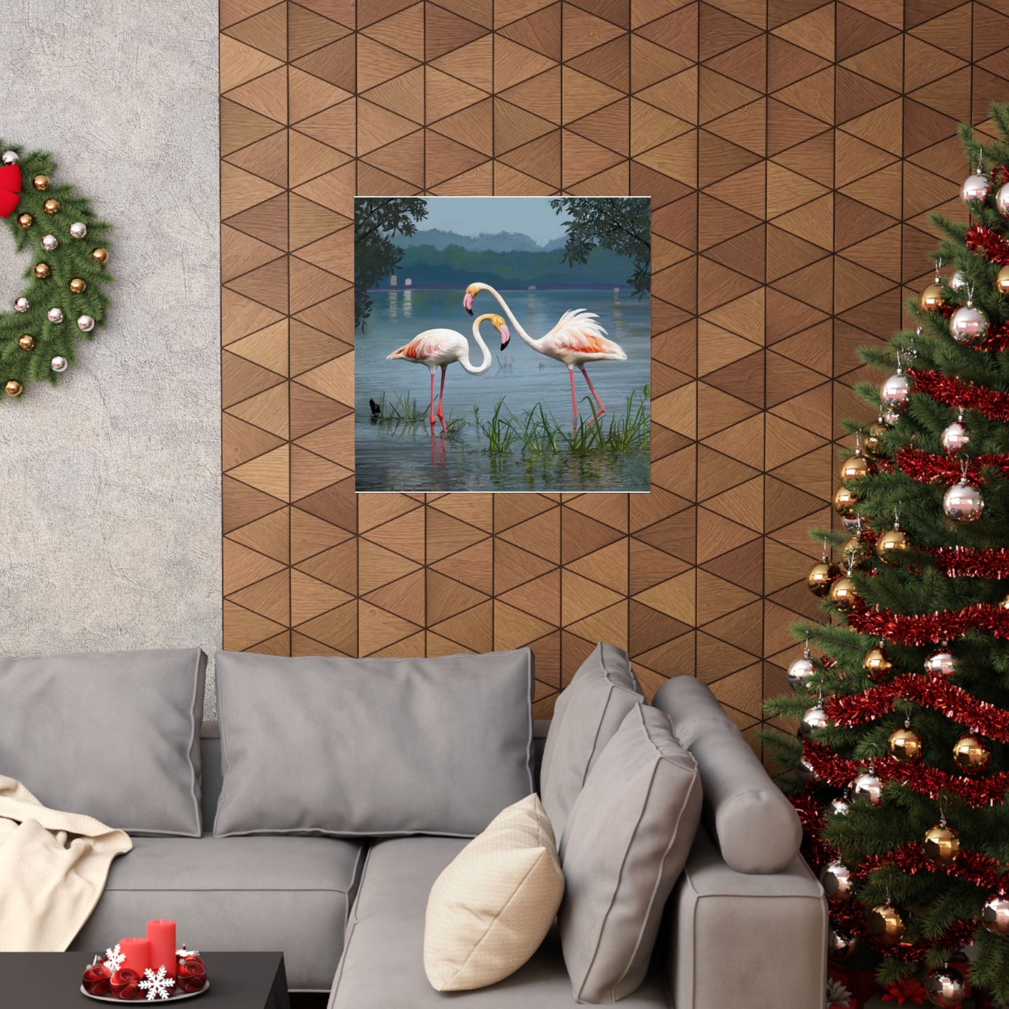Matte Paper Print — Flamingo Dance by Rod Walgamott