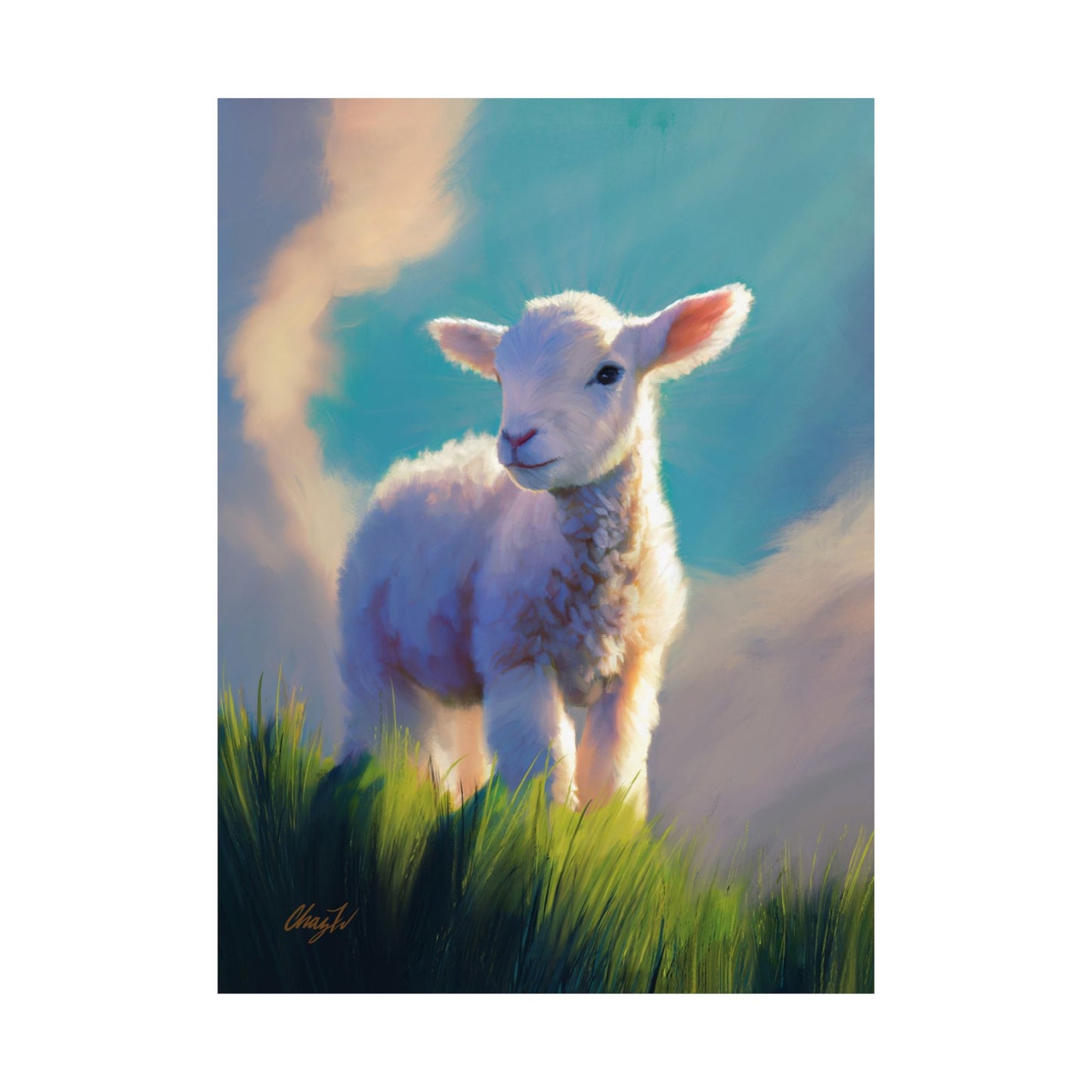 Premium Matte Print, "Without Blemish", by Chaz Walgamott