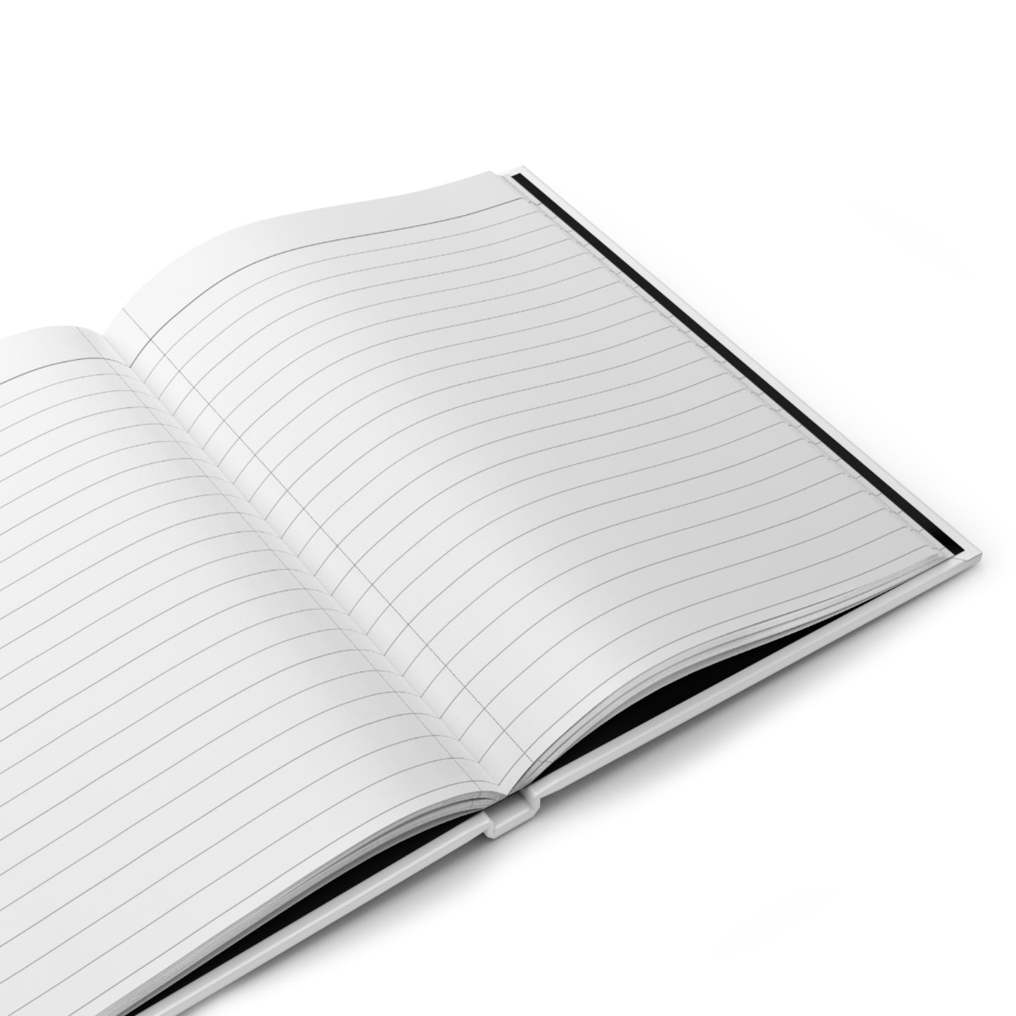 Hardcover Journal with ruled lines, featuring "Deseret Peak Temple--Floral Wreath" by Chaz Walgamott