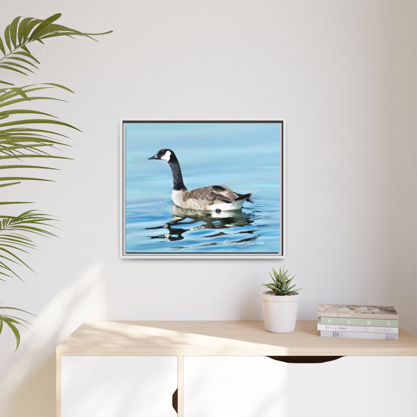 Canada Goose- Framed Matte Canvas Print