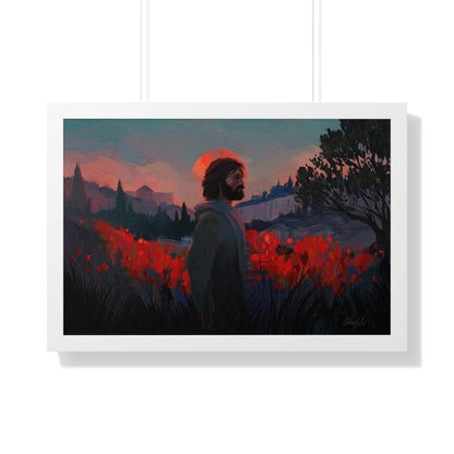 Framed Matte Print, "Though as Scarlet" by Chaz Walgamott
