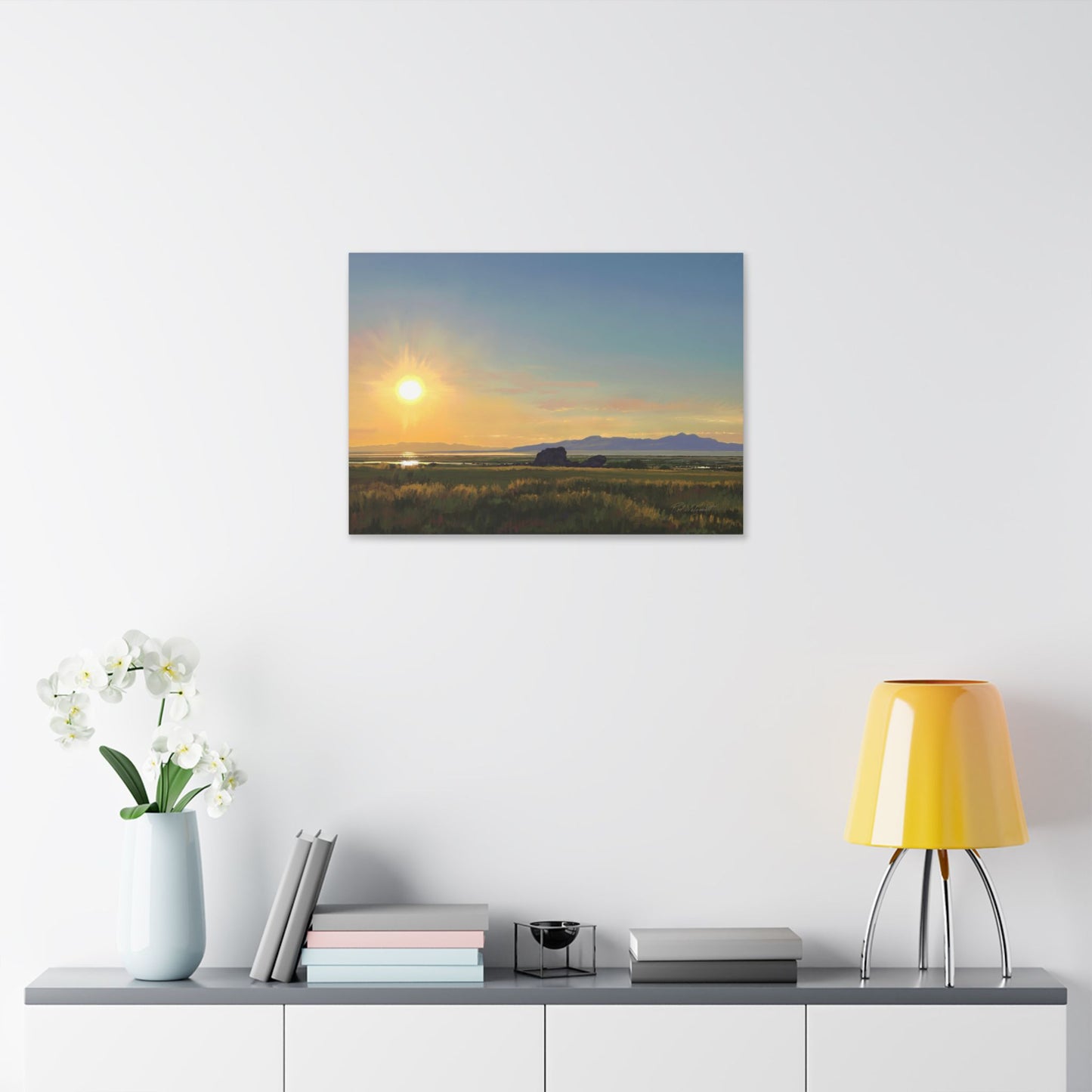 Adobe Rock Sunset, by Rod Walgamott, Gallery Wrap Canvas
