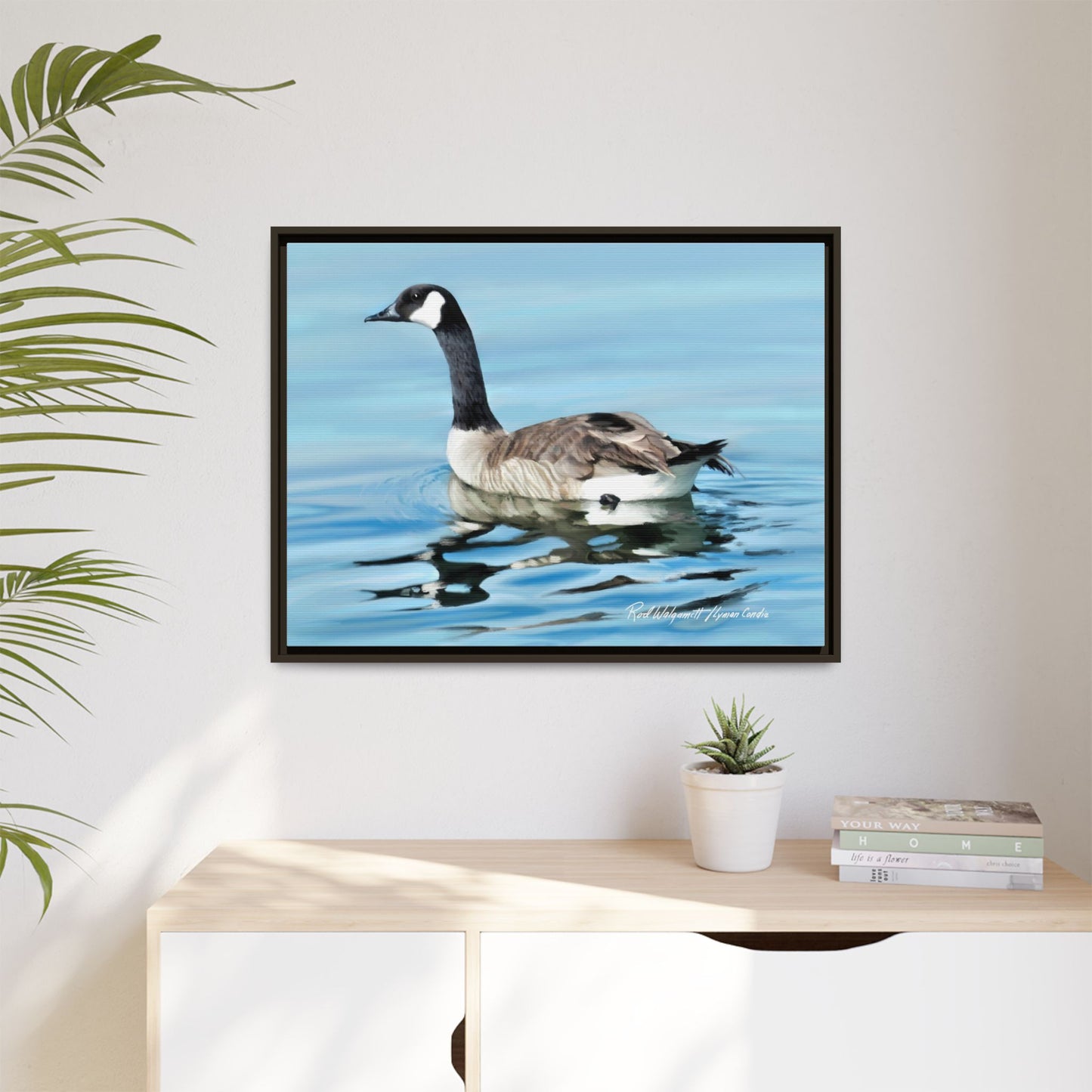 Canada Goose- Framed Matte Canvas Print