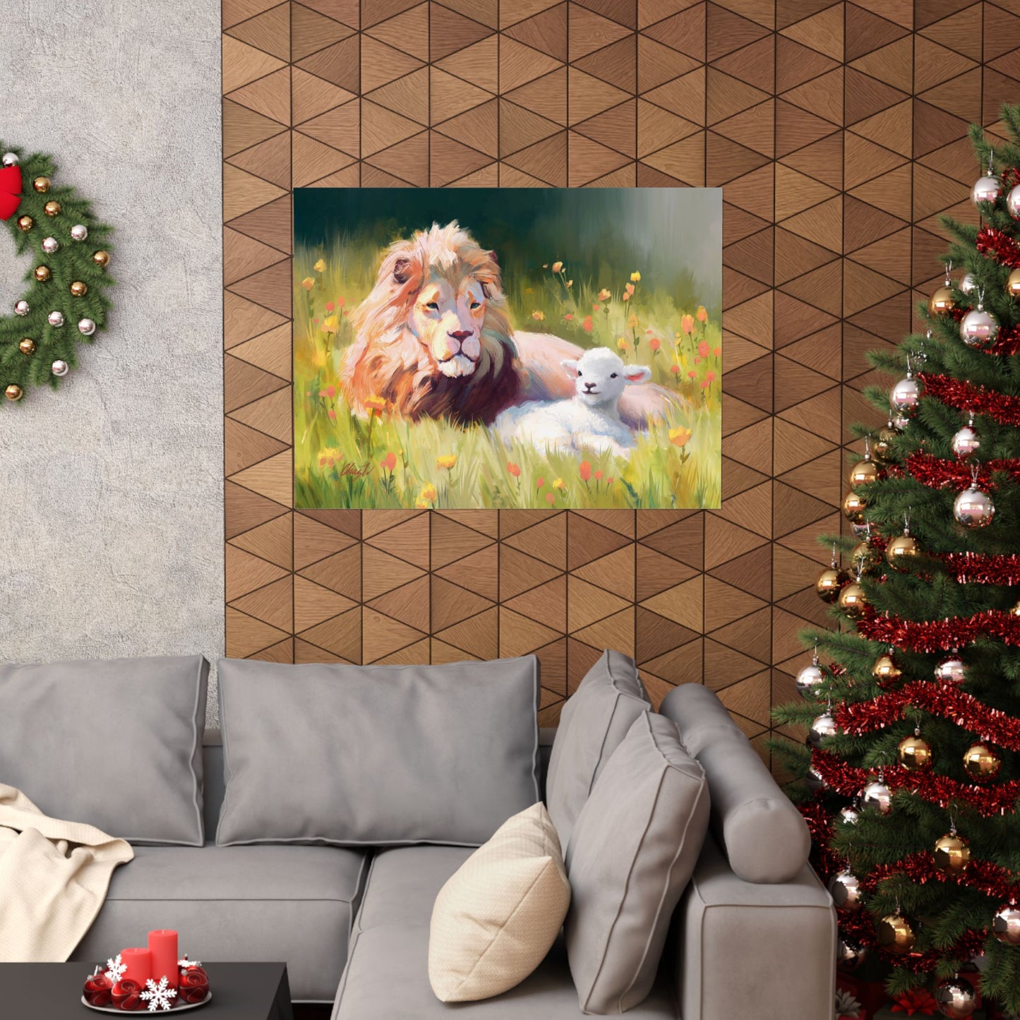 Premium Matte Print, The Lamb and the Lion, by Chaz Walgamott