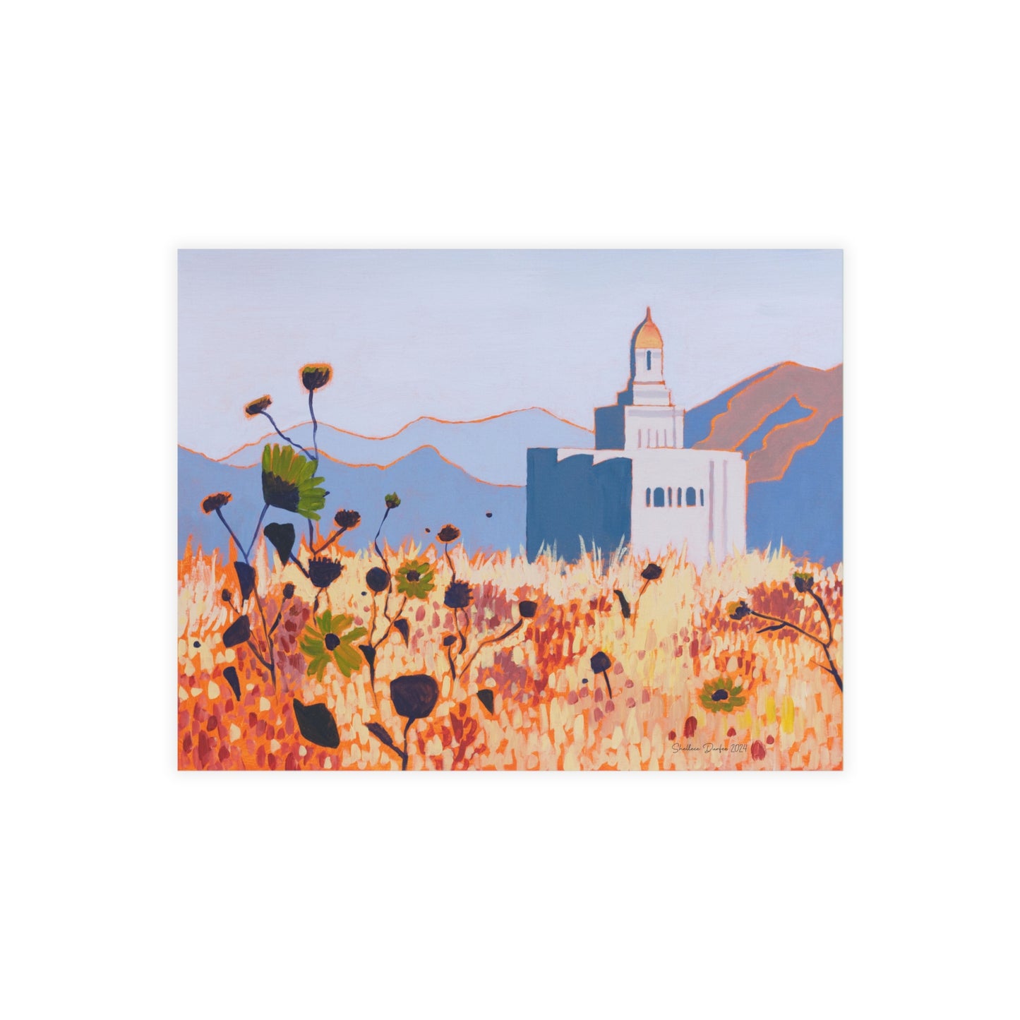 Temple Card Bundle (envelopes not included) Deseret Peak Temple by Shellece Durfee