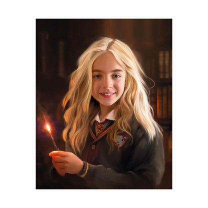 Premium Matte Print, "Willa Mae Walgamott at Hogwarts, by Chaz Walgamott