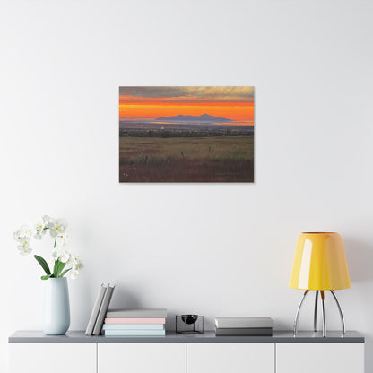 Classic Stretched Canvas, Stansbury Island Sunset, by Rod Walgamott