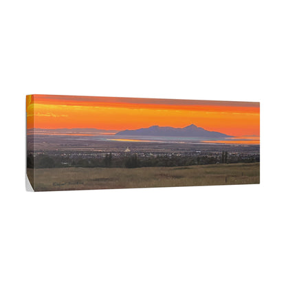 Classic Stretched Canvas, Stansbury Island Sunset, by Rod Walgamott