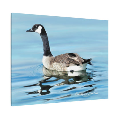 Canvas Gallery Wrap, Canada Goose on Stansbury Lake , by  Rod Walgamott