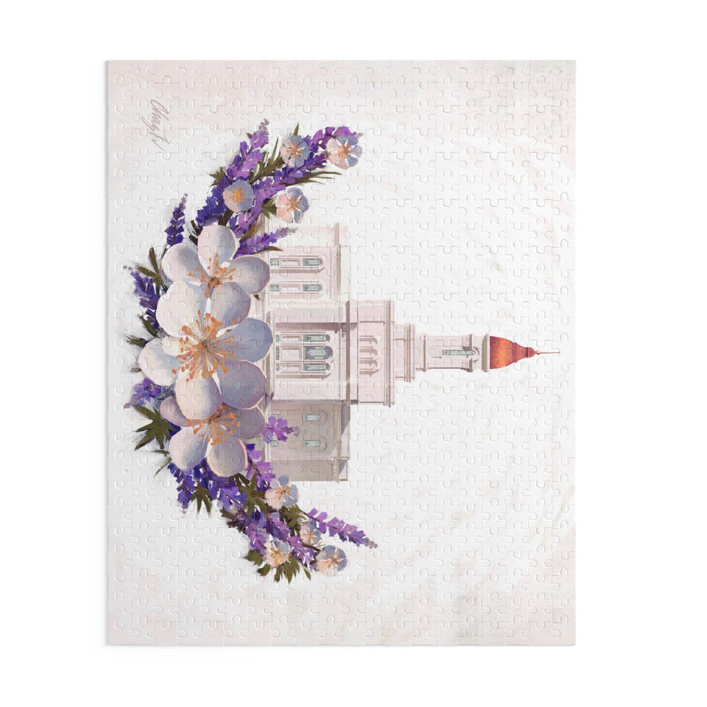 Puzzle, Deseret Peak Temple--Floral Wreath