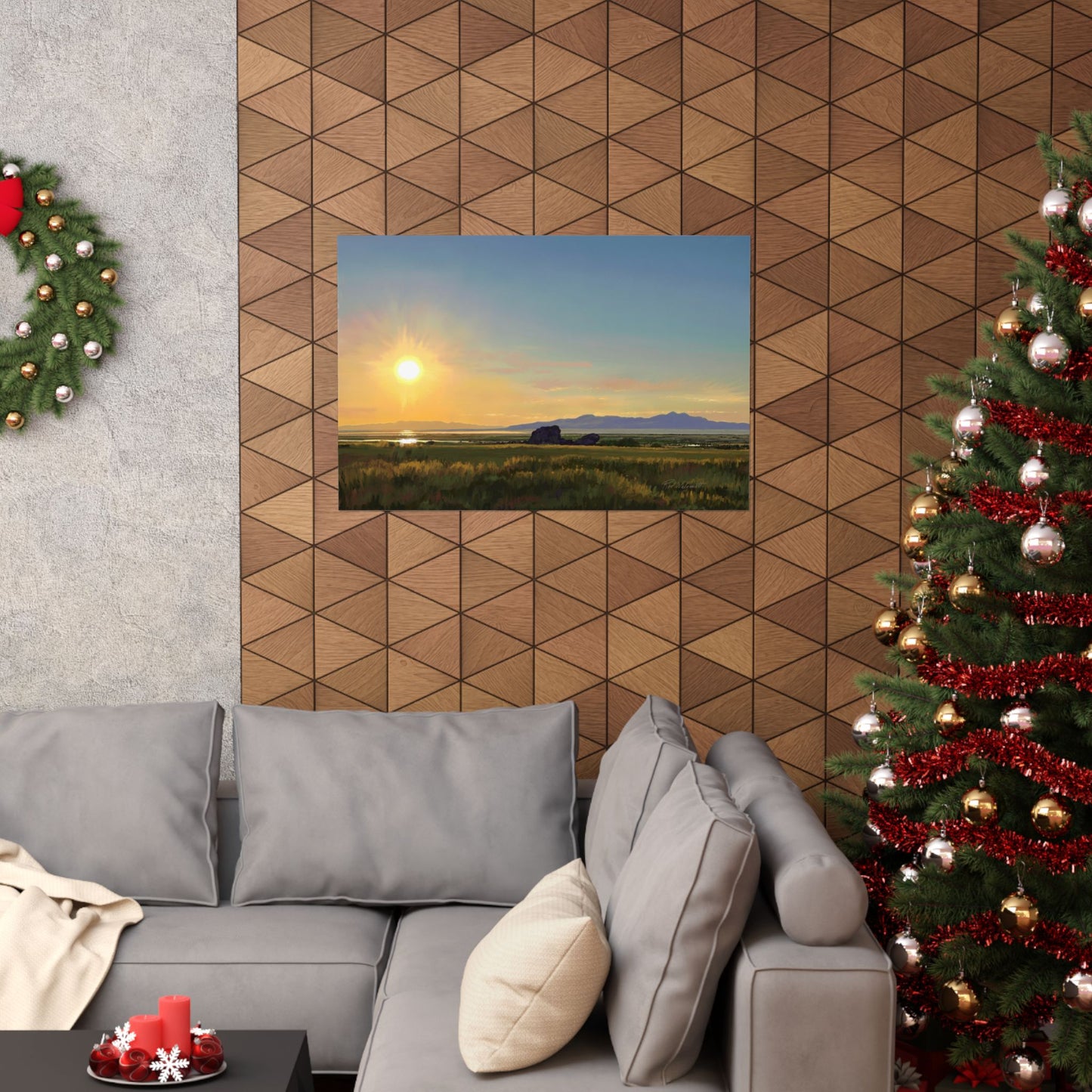 Premium Matte Print, Sunset at Adobe Rock, by Rod Walgamott