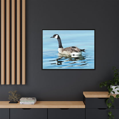 Canada Goose- Framed Matte Canvas Print