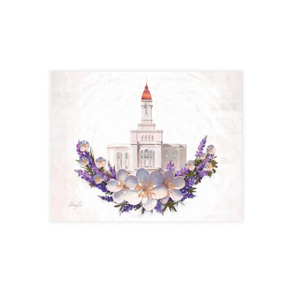 Temple Card Bundle (envelopes not included) Deseret Peak Temple-Floral Wreath
