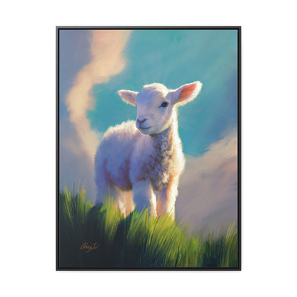 Framed canvas Wrap, Without Blemish, by Chaz Walgamott