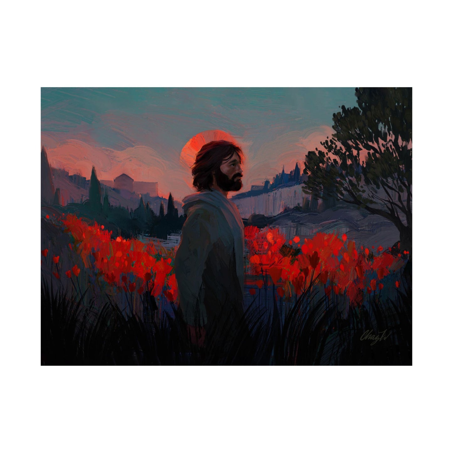 Premium Matte Print, "Though as Scarlet" by Chaz Walgamott