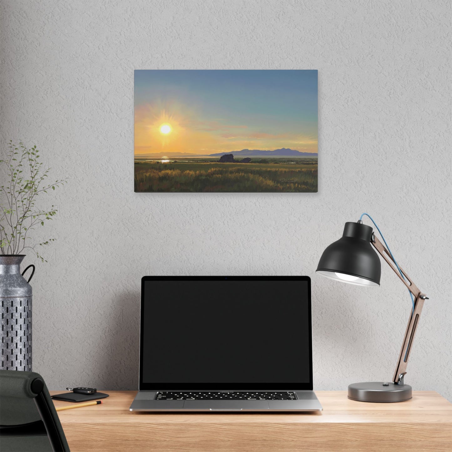 Adobe Rock Sunset, by Rod Walgamott, Gallery Wrap Canvas