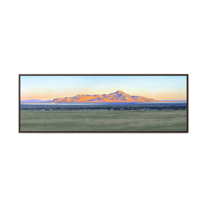 Framed Canvas Print, Stansbury Island Sunrise , by Rod Walgamott