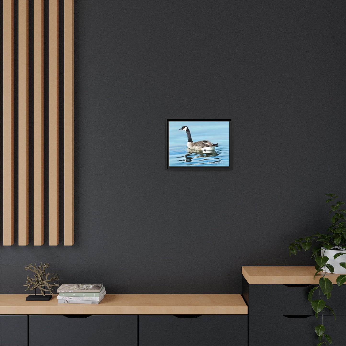 Canada Goose- Framed Matte Canvas Print