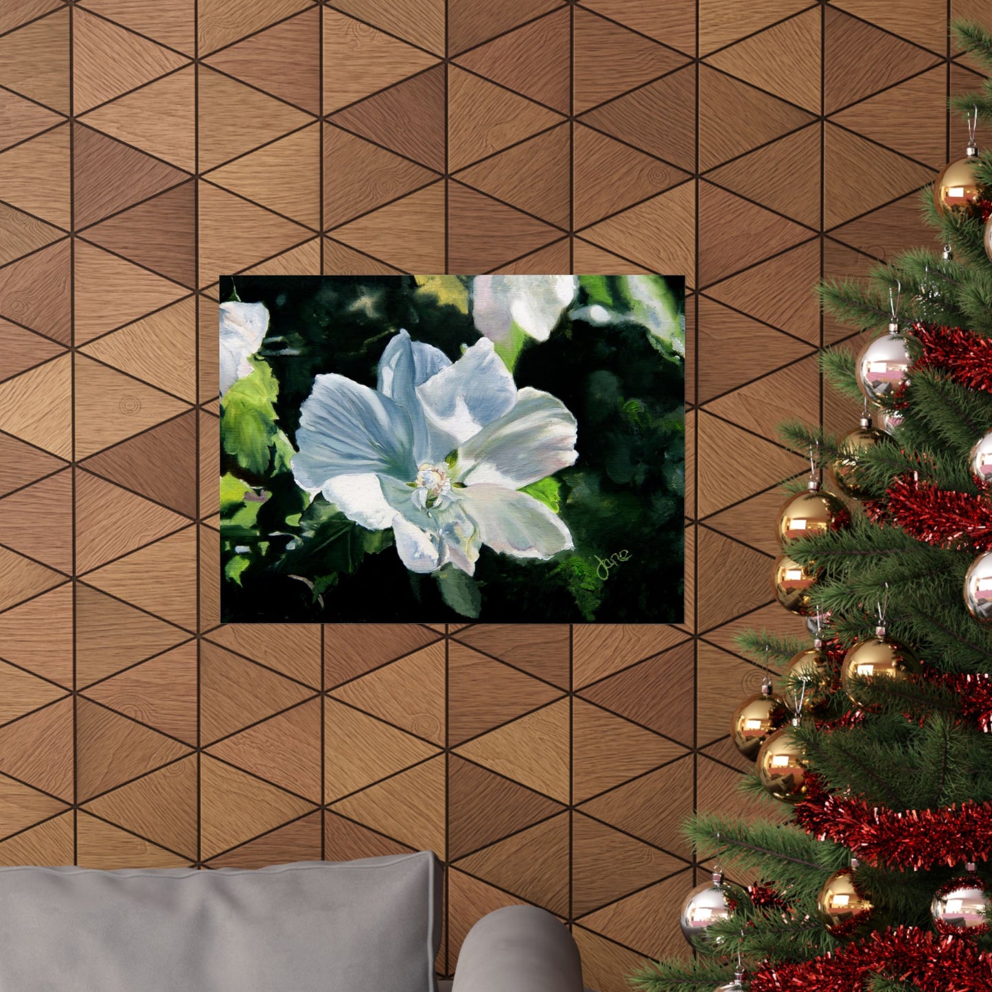 White Rose of Sharon, by Jane Autry--Premium Matte Print