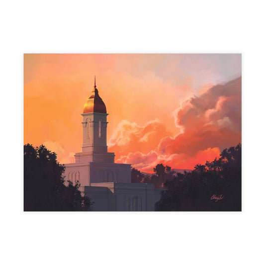 Temple Card Bundle (envelopes not included) Deseret Peak Temple-Sunset