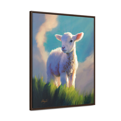 Framed canvas Wrap, Without Blemish, by Chaz Walgamott