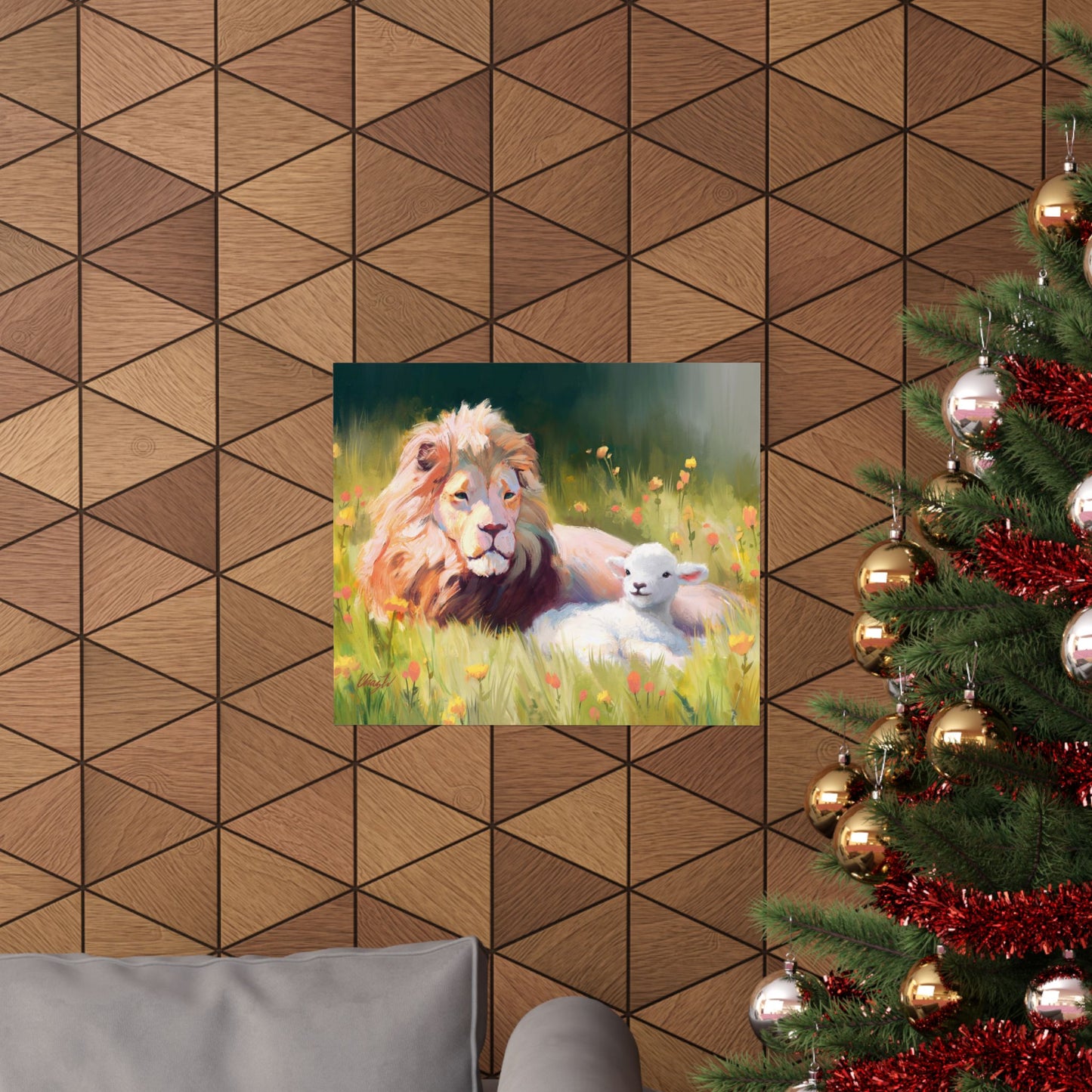 Premium Matte Print, The Lamb and the Lion, by Chaz Walgamott