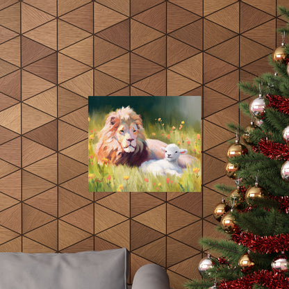 Premium Matte Print, The Lamb and the Lion, by Chaz Walgamott