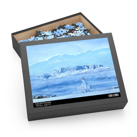 Puzzle--Deseret Peak Temple by Jane Autry (120, 252, 500-Piece)