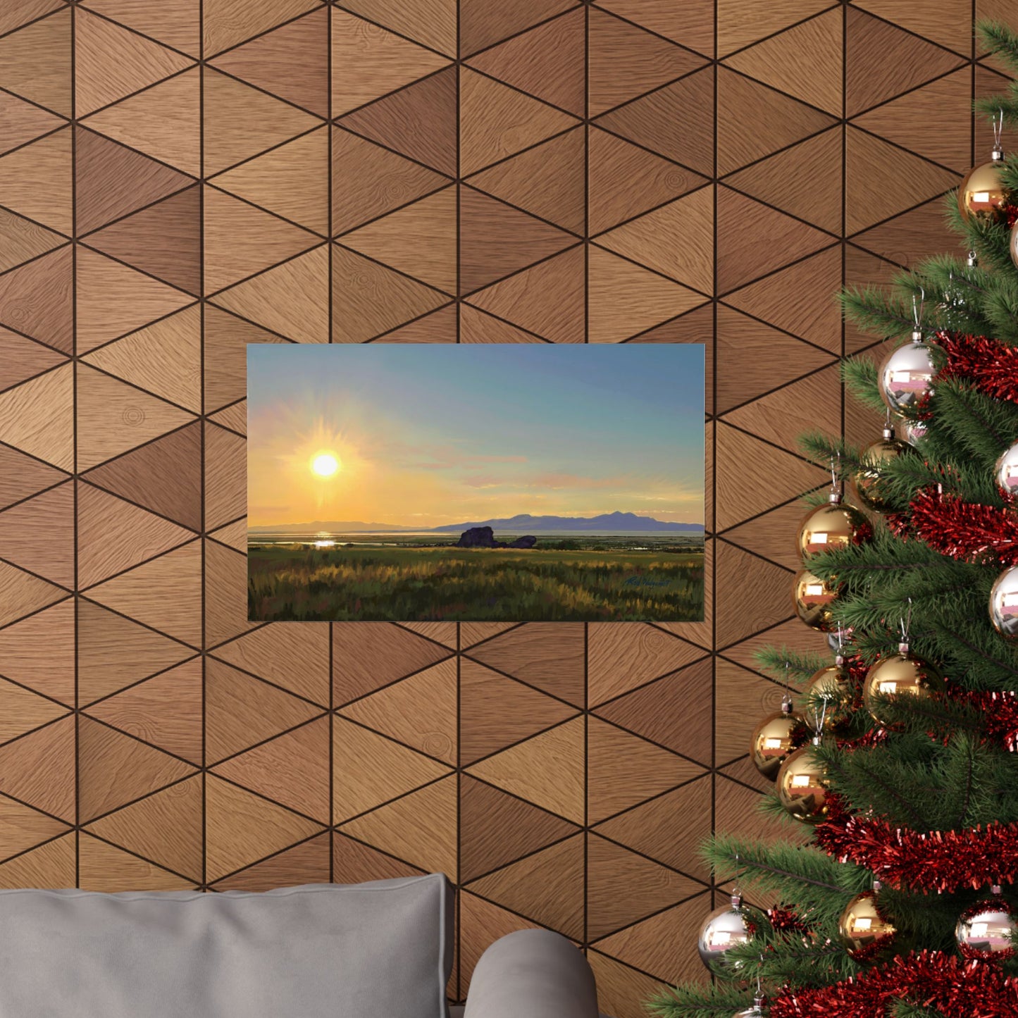 Premium Matte Print, Sunset at Adobe Rock, by Rod Walgamott