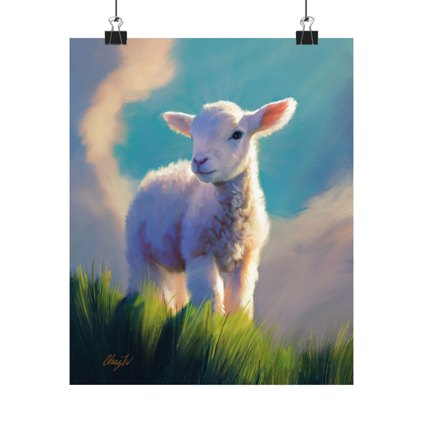 Premium Matte Print, "Without Blemish", by Chaz Walgamott