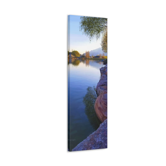 Canvas Gallery Wrap, Stansbury Lake Looking North from Grant's Place, by Chaz Walgamott