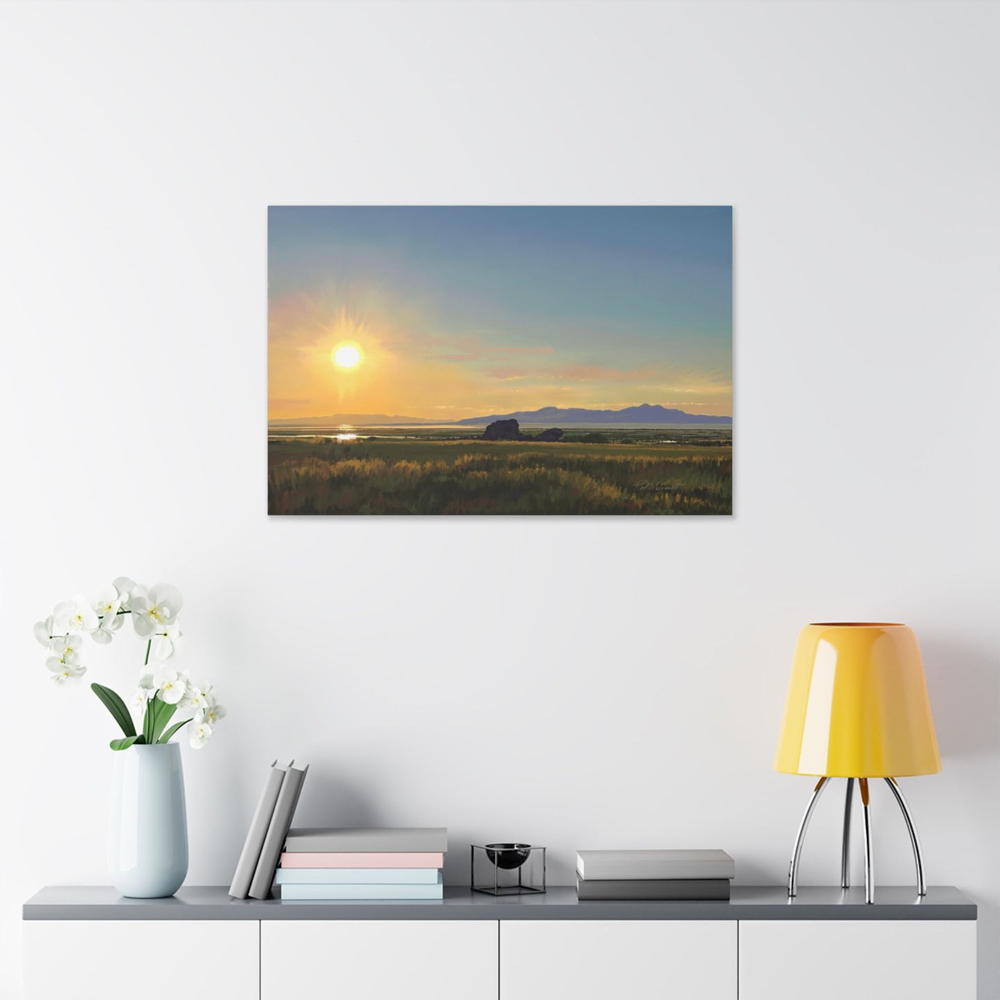 Adobe Rock Sunset, by Rod Walgamott, Gallery Wrap Canvas