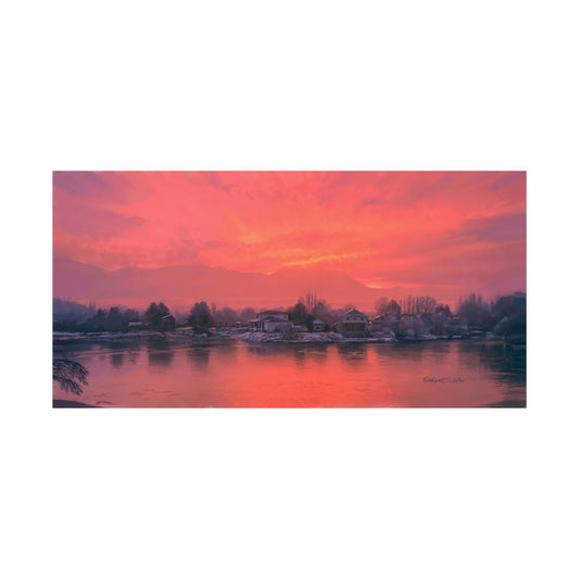Premium Matte Print, Frosty Sunrise on Stansbury Lake, by Rod Walgamott