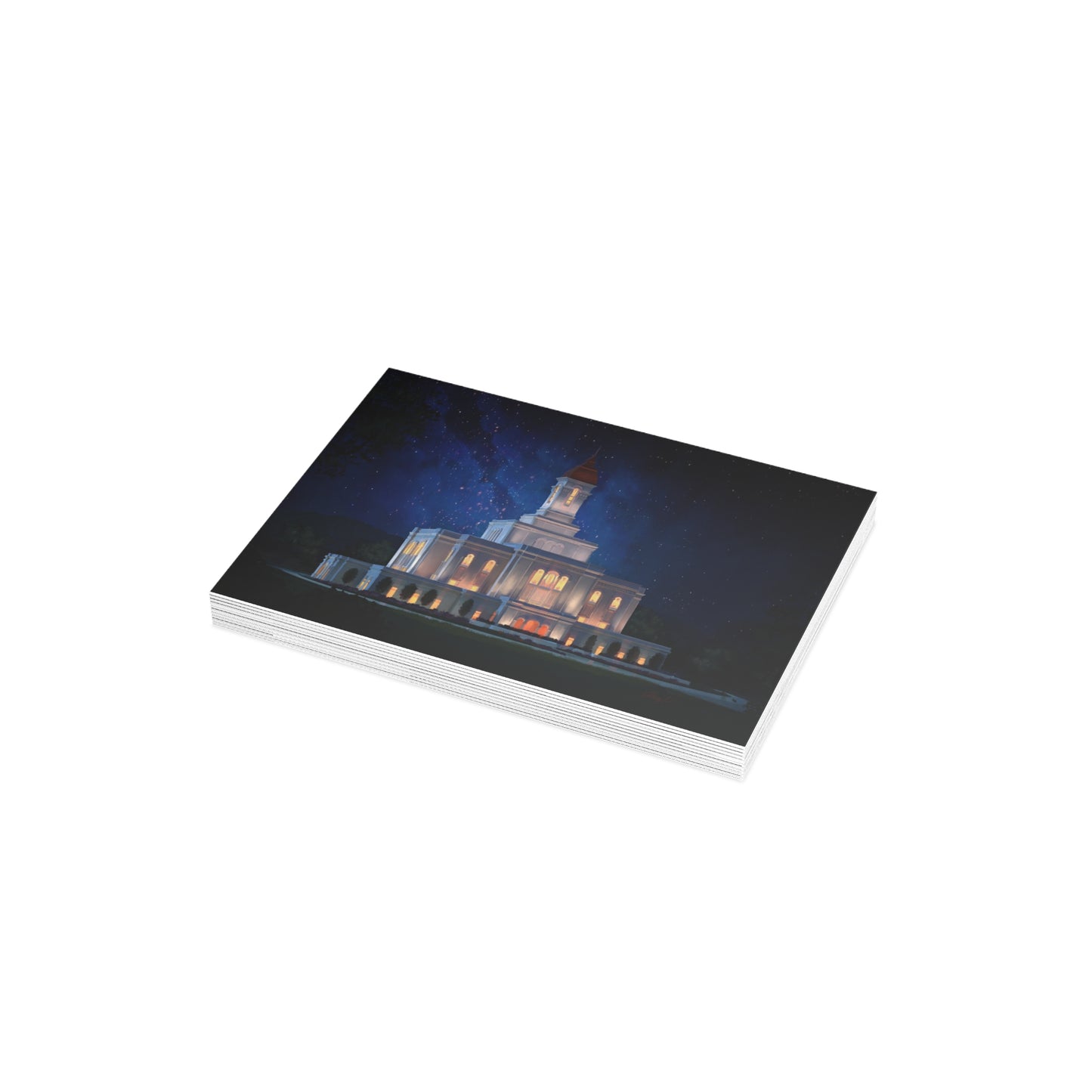 Temple Card Bundle (envelopes not included) Deseret Peak Temple-Night Sky