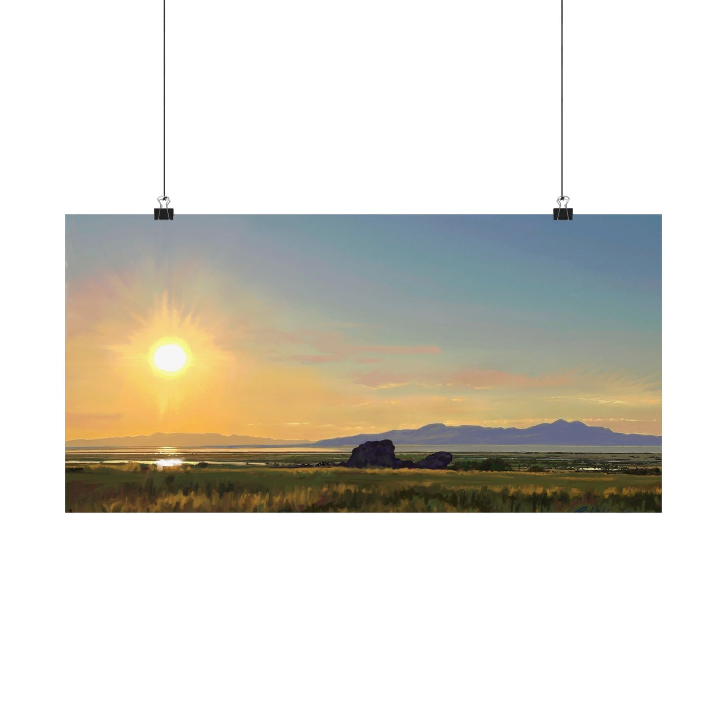 Premium Matte Print, Sunset at Adobe Rock, by Rod Walgamott