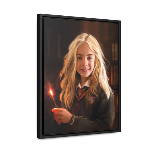 Framed canvas Wrap, Willa Mae Walgamott at Hogwarts, by Chaz Walgamott
