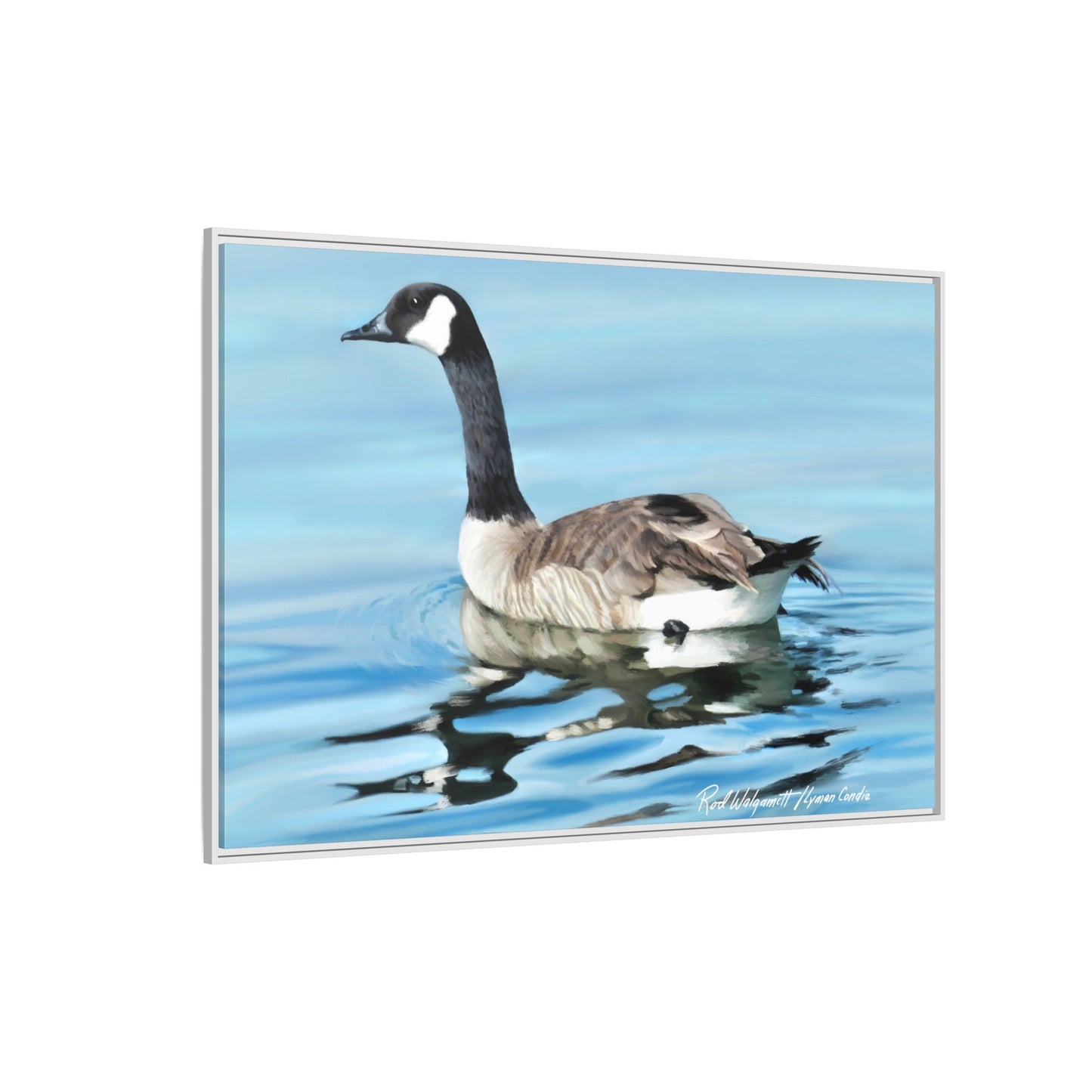 Canada Goose- Framed Matte Canvas Print