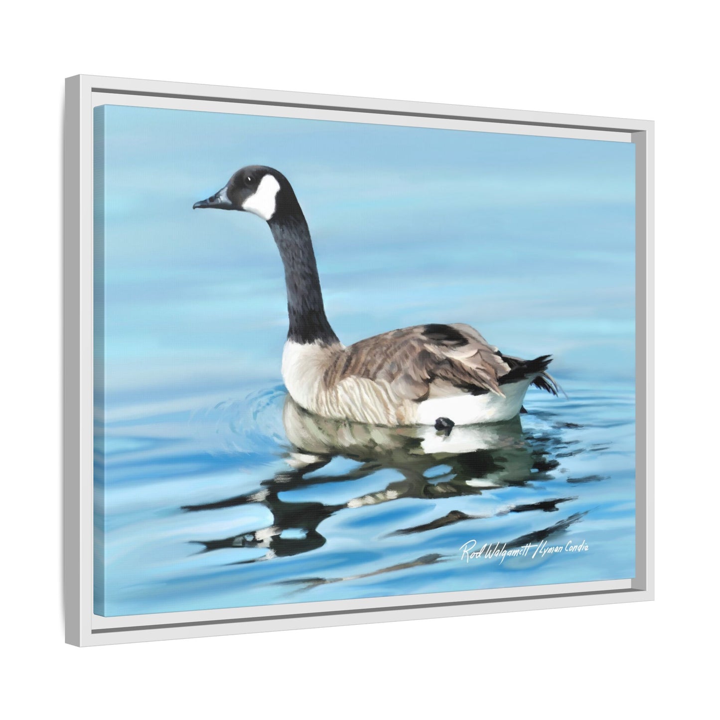 Canada Goose- Framed Matte Canvas Print