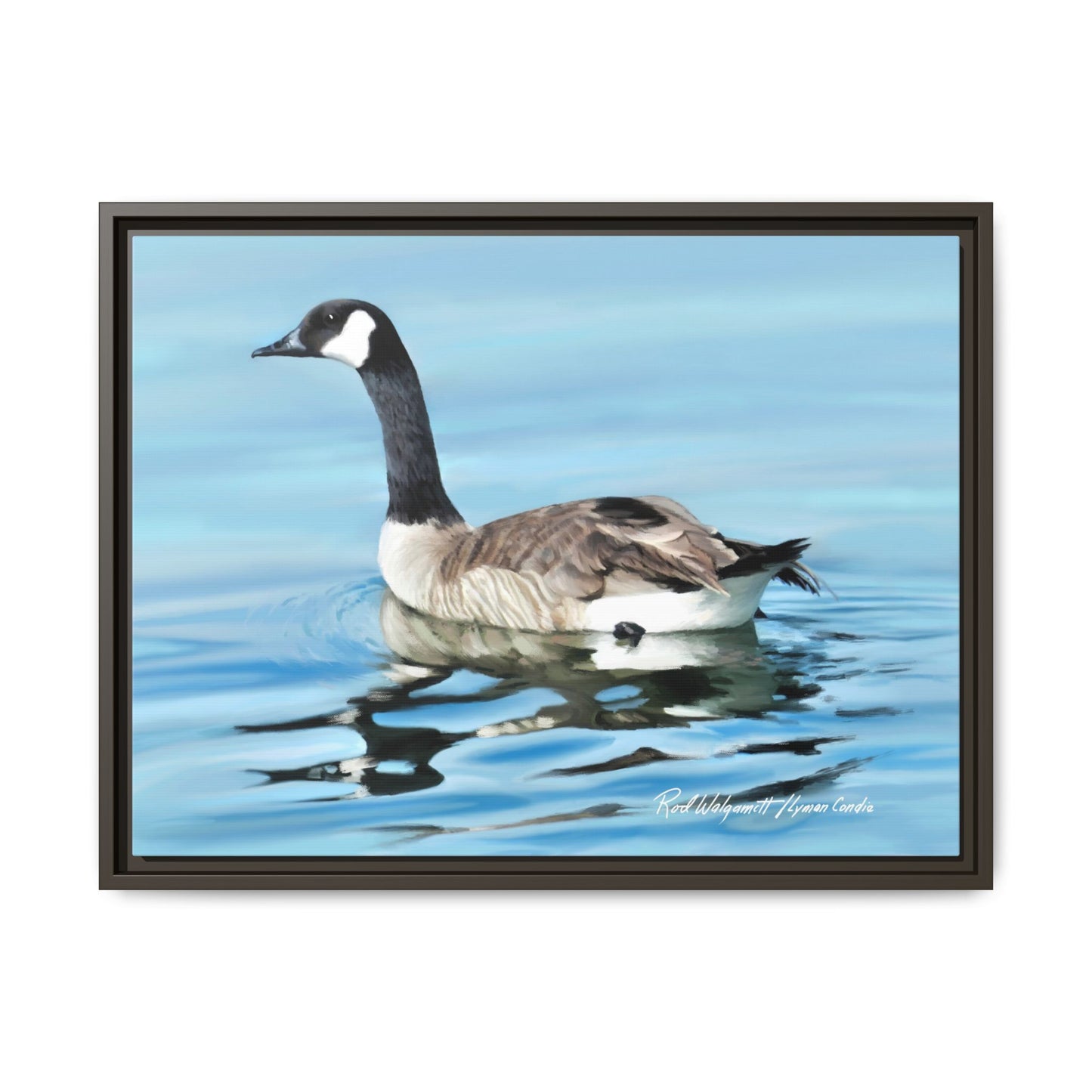 Canada Goose- Framed Matte Canvas Print