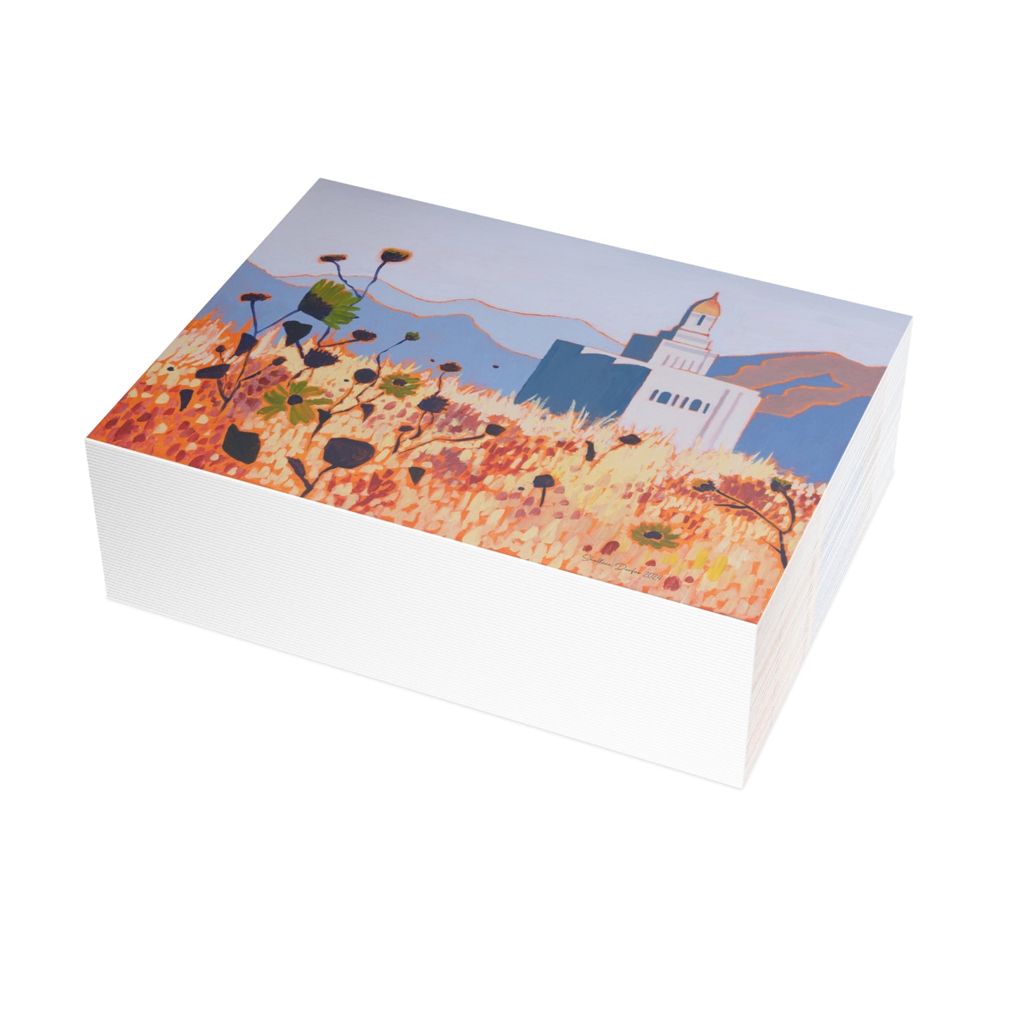 Temple Card Bundle (envelopes not included) Deseret Peak Temple by Shellece Durfee