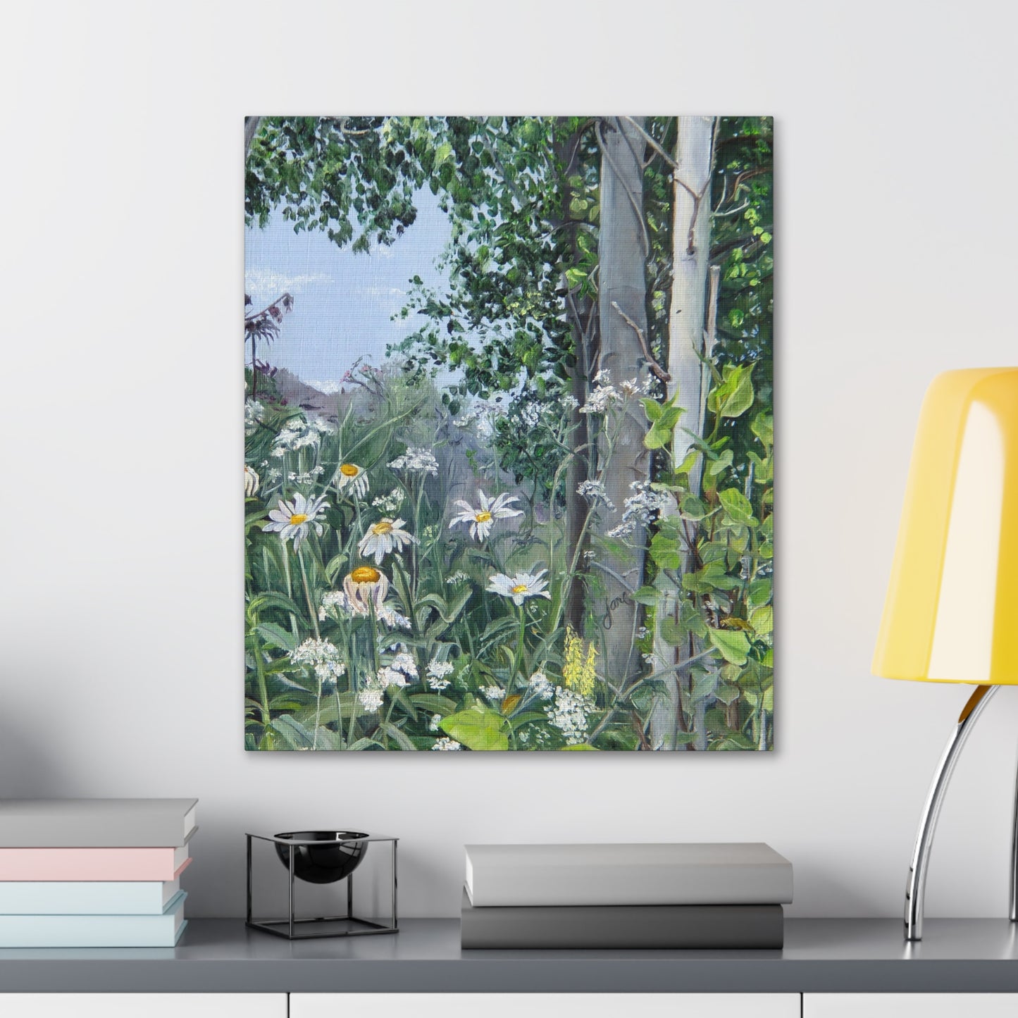 Quakies and Daisies by Jane Autry, Canvas Gallery Wrap
