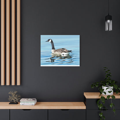 Canvas Gallery Wrap, Canada Goose on Stansbury Lake , by  Rod Walgamott