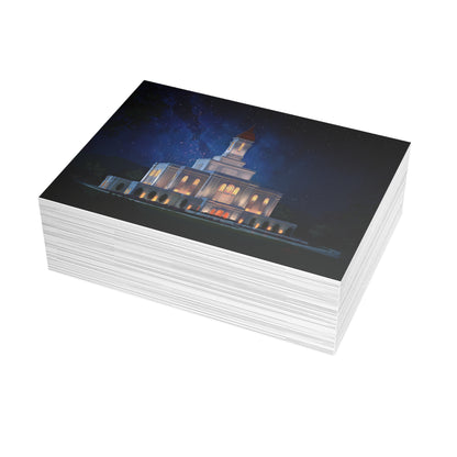 Temple Card Bundle (envelopes not included) Deseret Peak Temple-Night Sky