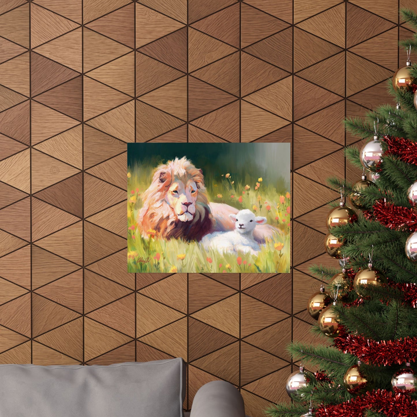 Premium Matte Print, The Lamb and the Lion, by Chaz Walgamott
