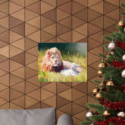 Premium Matte Print, The Lamb and the Lion, by Chaz Walgamott