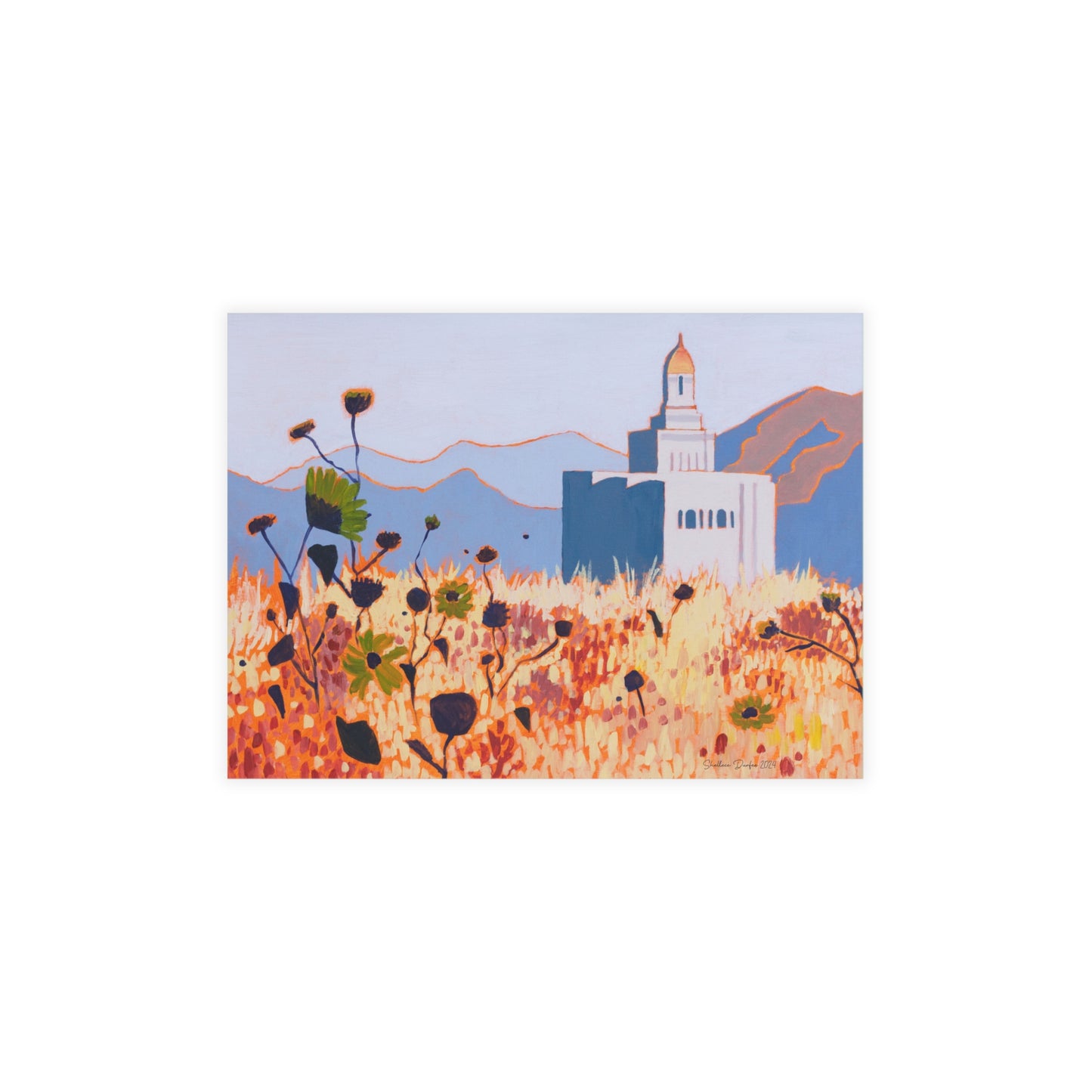Temple Card Bundle (envelopes not included) Deseret Peak Temple by Shellece Durfee