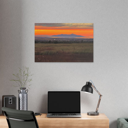 Classic Stretched Canvas, Stansbury Island Sunset, by Rod Walgamott