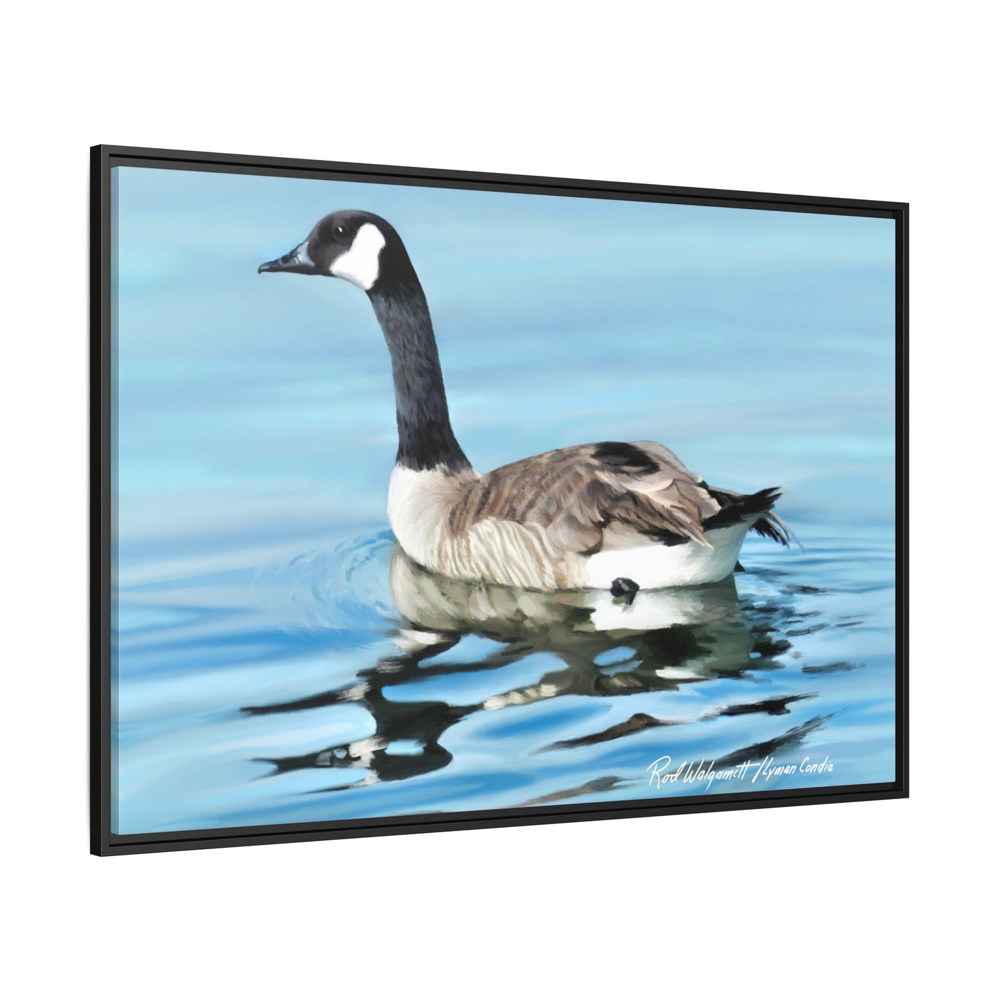Canada Goose- Framed Matte Canvas Print