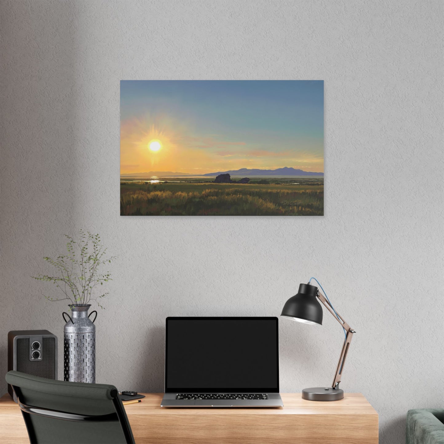 Adobe Rock Sunset, by Rod Walgamott, Gallery Wrap Canvas